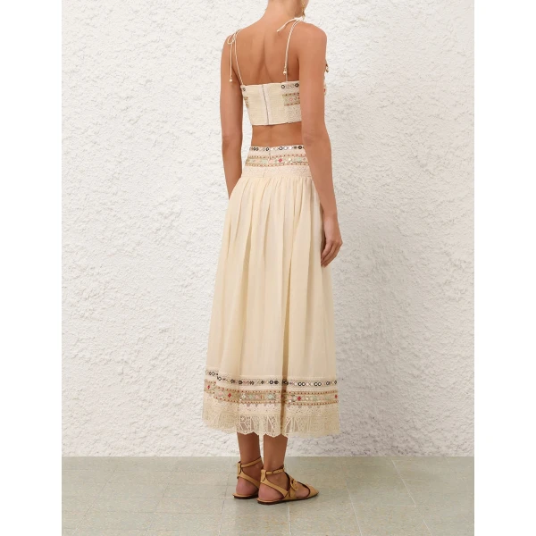Elevate your elegance in this Zimmermann Skirts available now at Coveti