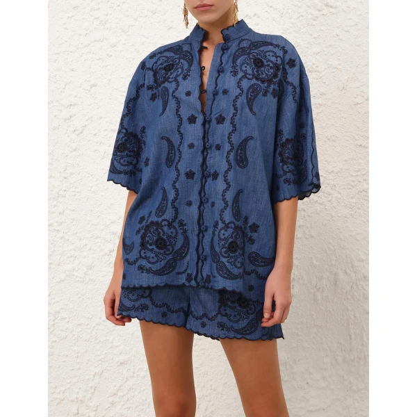 Elevate your elegance in this Zimmermann Tops available now at Coveti