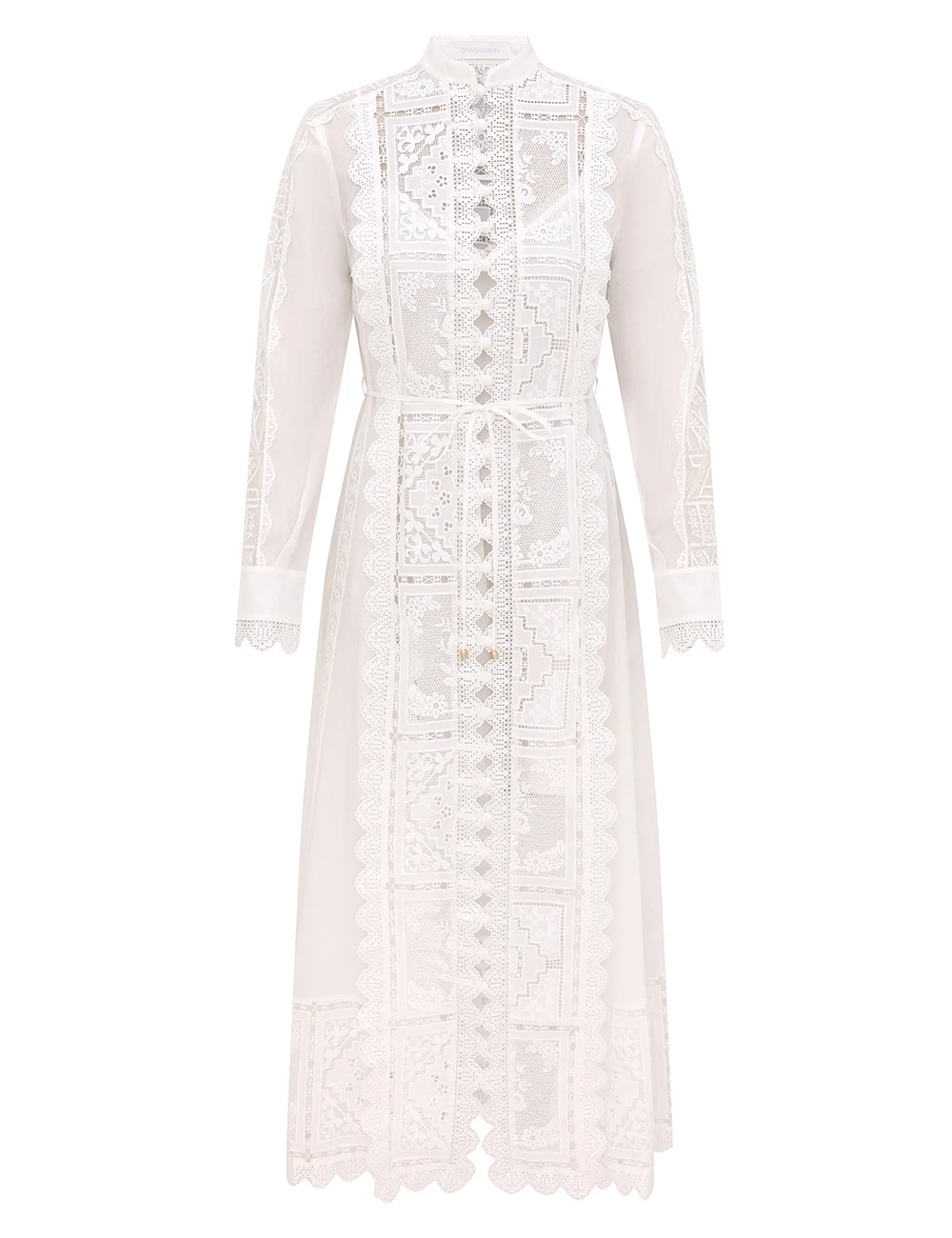 Zimmermann Aster Embroidered Midi Dress | Ready to Wear Collection Coveti Elevate your elegance in this Zimmermann Dresses available now at Coveti