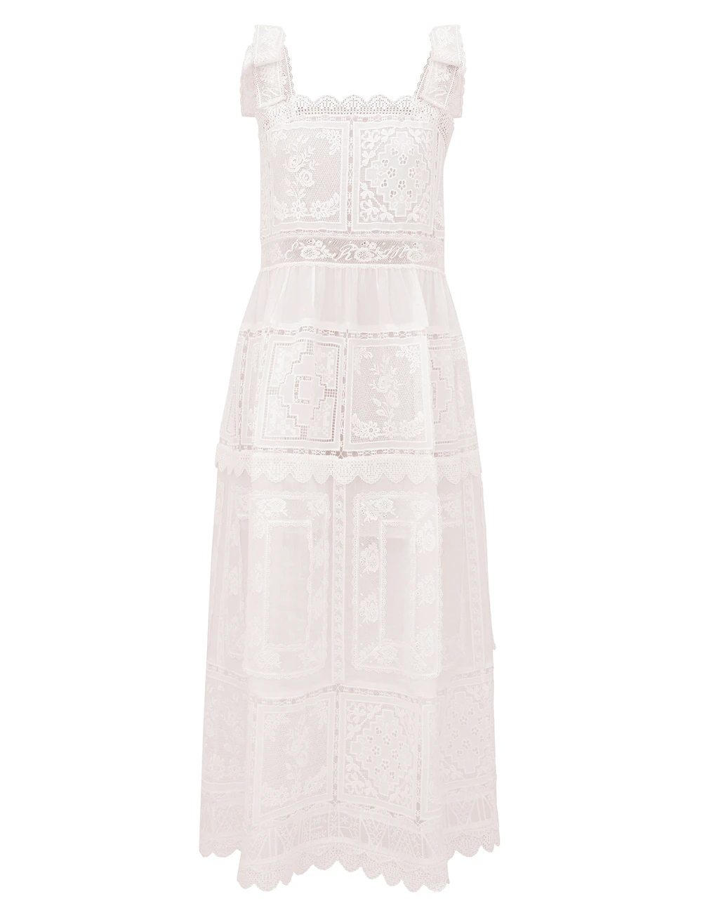 Zimmermann Aster Lace Trim Slip Dress | Ready to Wear Collection Coveti Elevate your elegance in this Zimmermann Dresses available now at Coveti