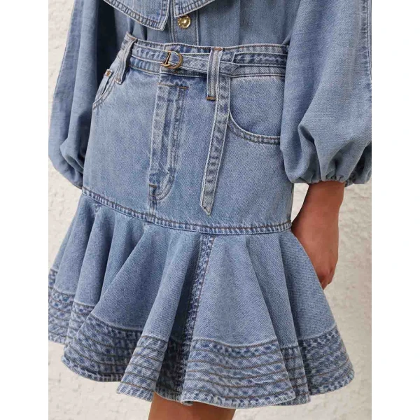 Elevate your elegance in this Zimmermann Skirts available now at Coveti
