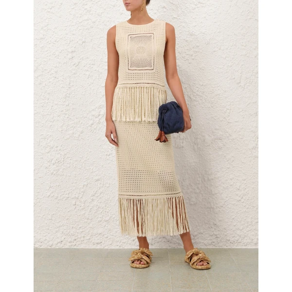 Elevate your elegance in this Zimmermann Skirts available now at Coveti