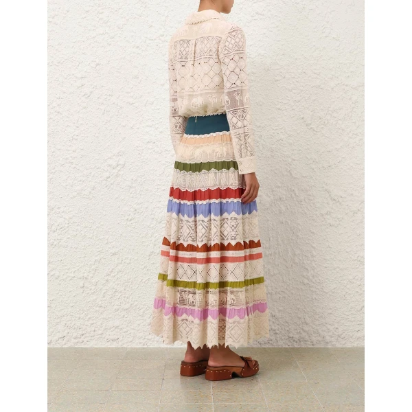 Elevate your elegance in this Zimmermann Skirts available now at Coveti