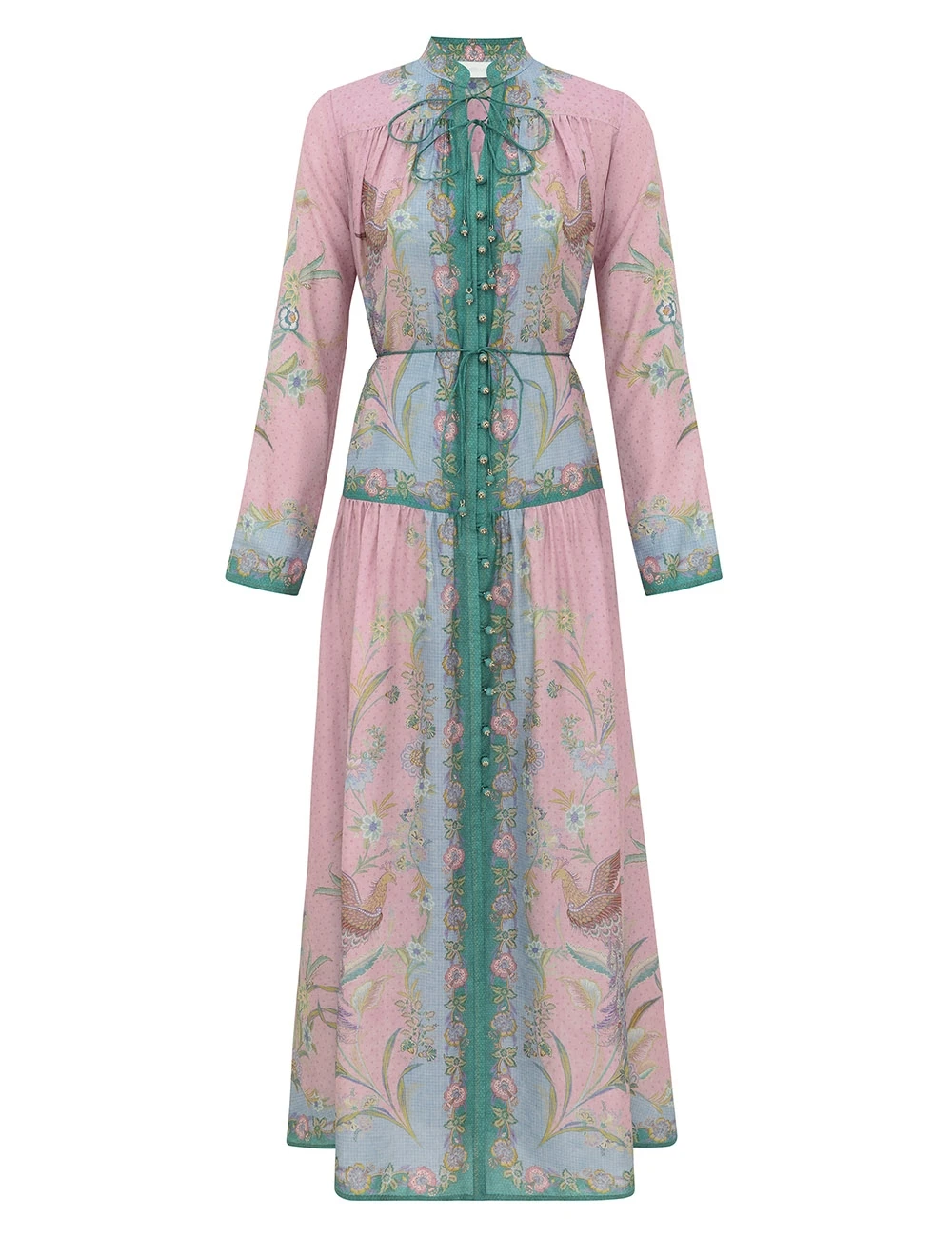 Zimmermann Indra Long Sleeve Maxi Dress | Ready to Wear Collection Coveti Elevate your elegance in this Zimmermann Dresses available now at Coveti