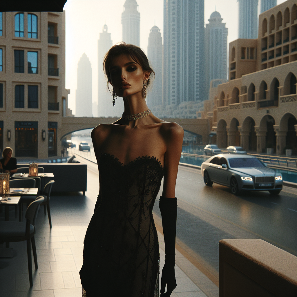 Gemma Deeks Style Guide: Black tie wedding guest dress in Dubai Summer 2026