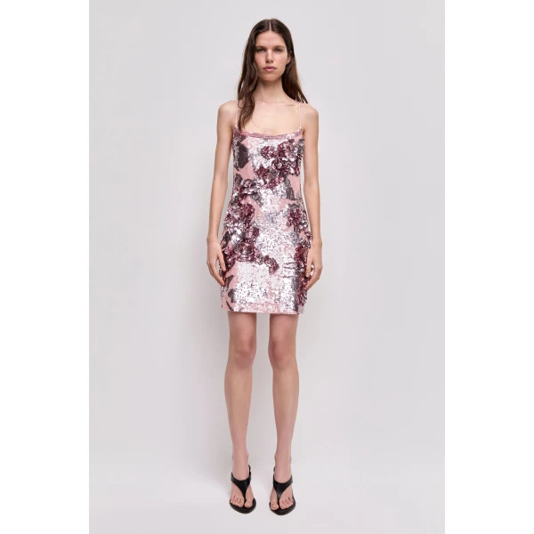 Aje Halo Mini Sequin Dress, view 2