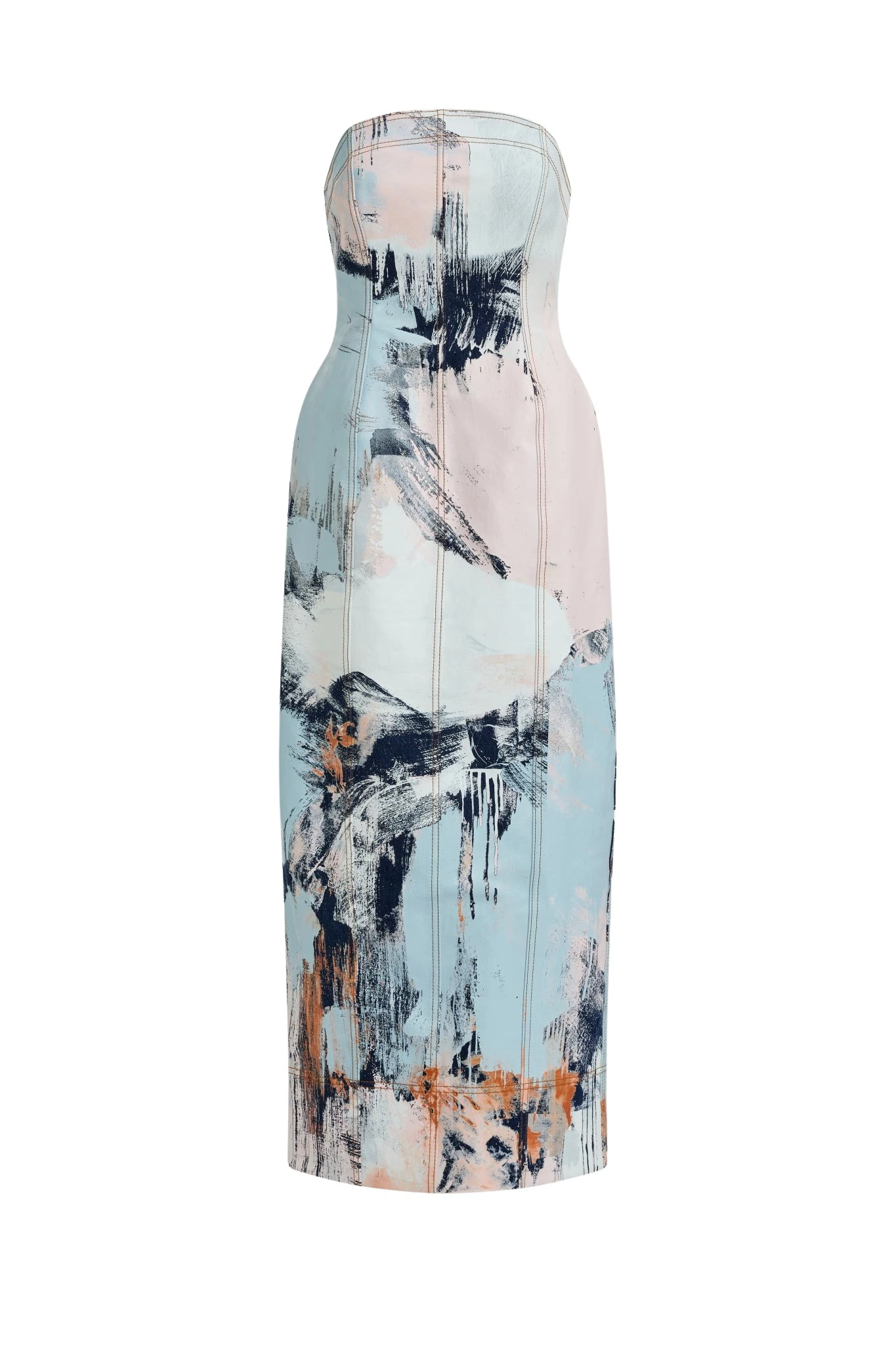 Aje-aus-Dresses-Lettera-Denim-Midi-Dress13511_nobg Aje Multicolour Dresses