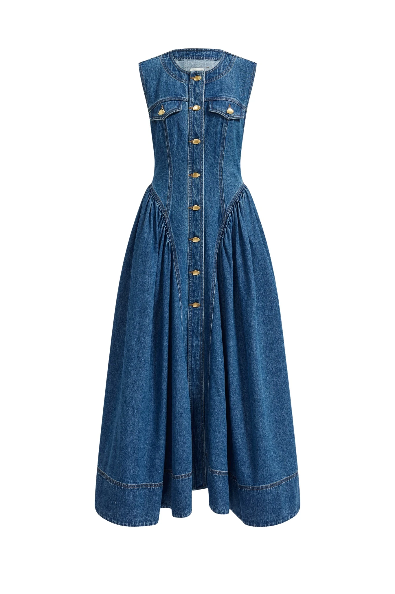 Aje-aus-Dresses-Loxley-Denim-Midi-Dress20369_nobg Aje Blue Dresses