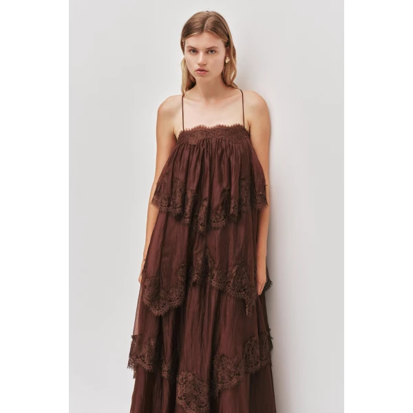 Aje Ophelia Lace Gown, view 3