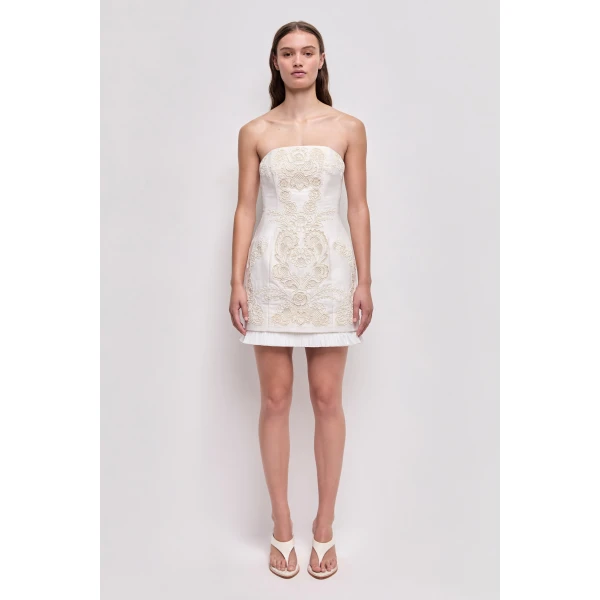 Aje Perilla Embroidered Mini Dress, view 2