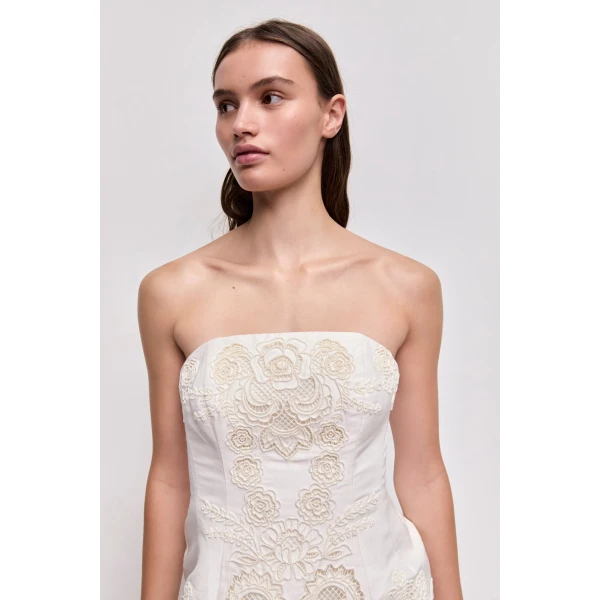 Aje Perilla Embroidered Mini Dress, view 4