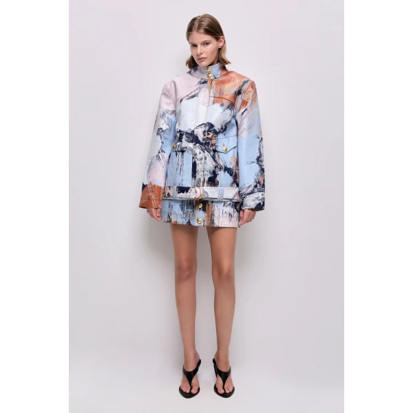 Aje Lettera Denim Jacket, view 2
