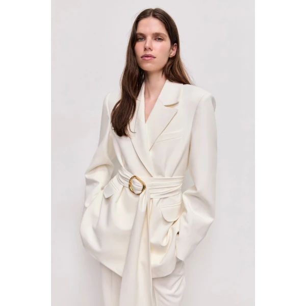 Aje Simone Lace Back Blazer, view 3