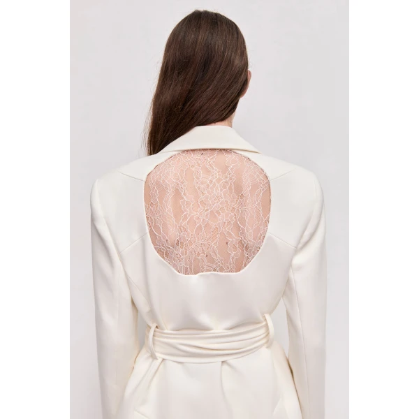 Aje Simone Lace Back Blazer, view 6