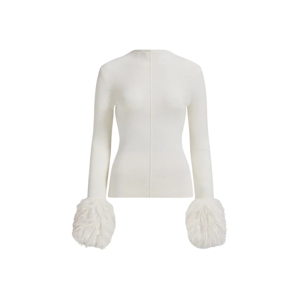 Aje Ivory Knitwear