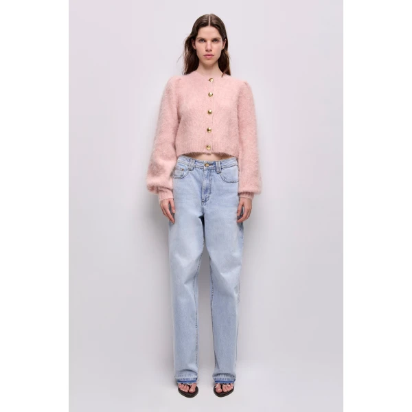 Aje Renee Fluffy Cardigan, view 2
