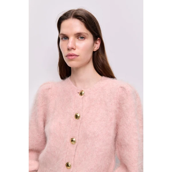 Aje Renee Fluffy Cardigan, view 4