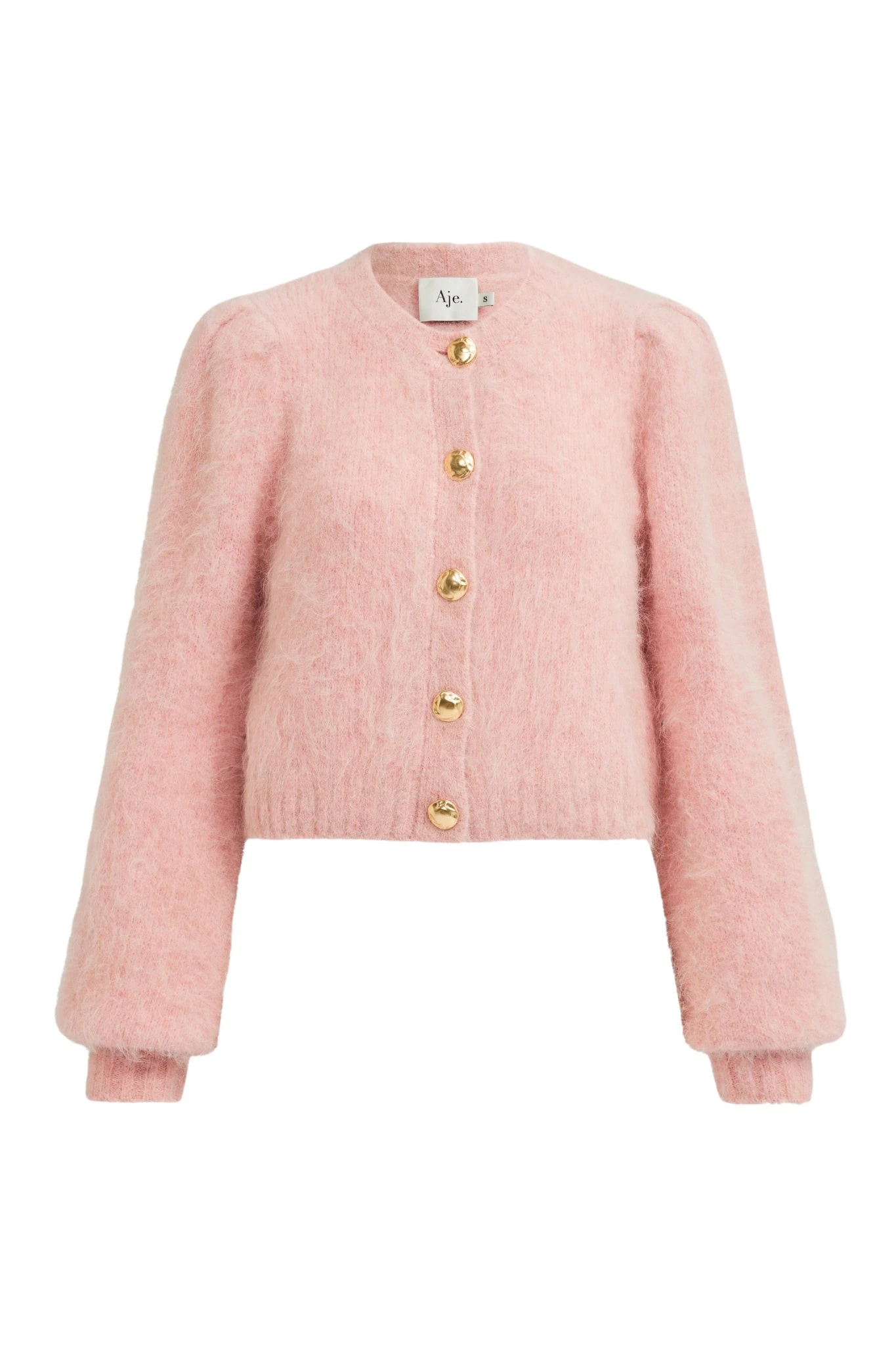 Aje-aus-Knitwear-Renee-Fluffy-Cardigan31729_nobg Aje Pink Knitwear
