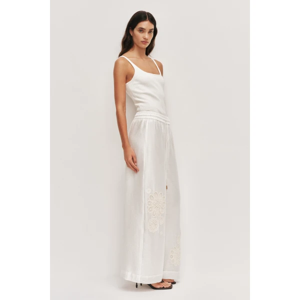 Aje Gia Embroidered Pant, view 5