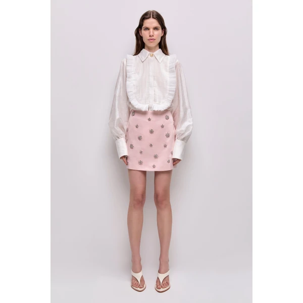 Aje Demi Crystal Mini Skirt, view 2