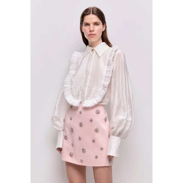 Aje Demi Crystal Mini Skirt, view 3
