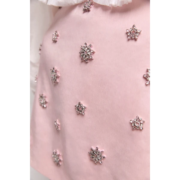 Aje Demi Crystal Mini Skirt, view 4