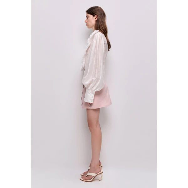 Aje Demi Crystal Mini Skirt, view 5