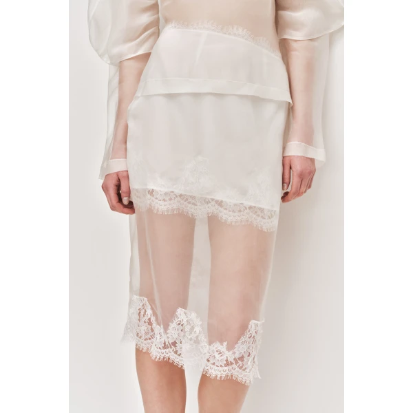 Aje Ophelia Lace Skirt, view 4