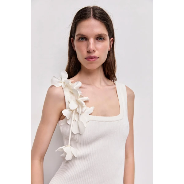 Aje Camille Flower Tank Top, view 4