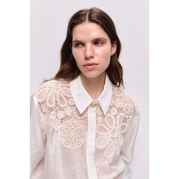 Aje Gia Embroidered Shirt, view 4