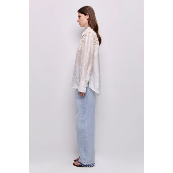 Aje Gia Embroidered Shirt, view 5