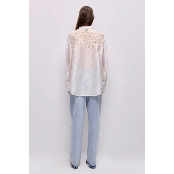 Aje Gia Embroidered Shirt, view 6