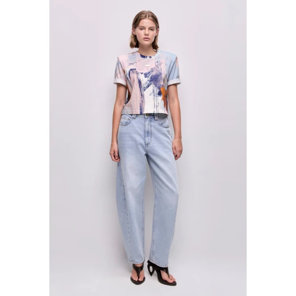 Aje Lettera Printed Tee Top, view 2