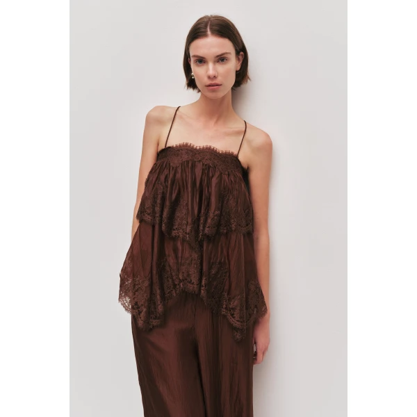 Aje Ophelia Lace Cami, view 4