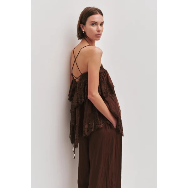 Aje Ophelia Lace Cami, view 5