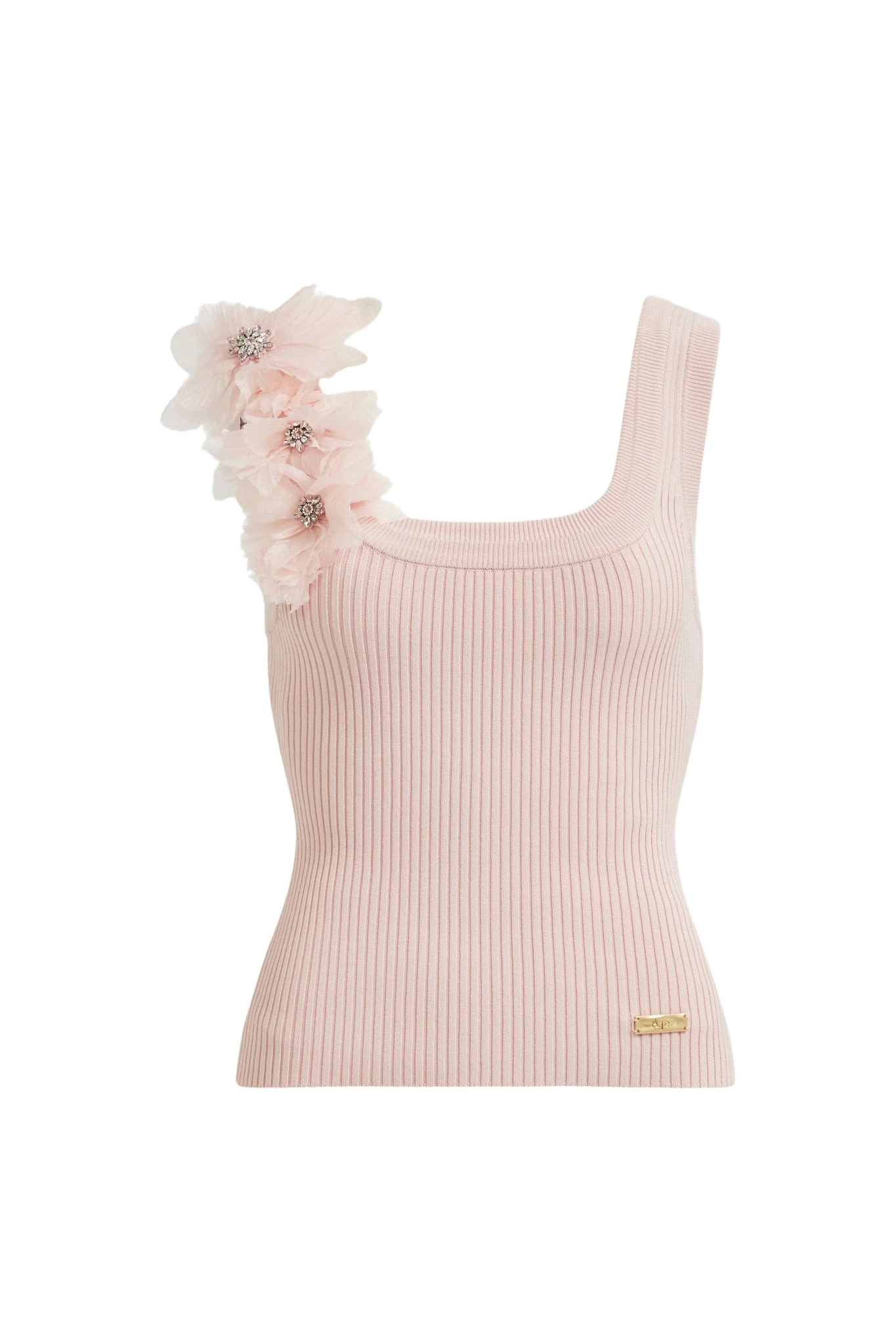 Aje-aus-Tops-Pamela-Flower-Knit-Tank70224_nobg Aje Pink Tops