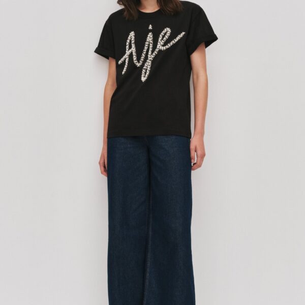 Syla Embellished Logo Tee