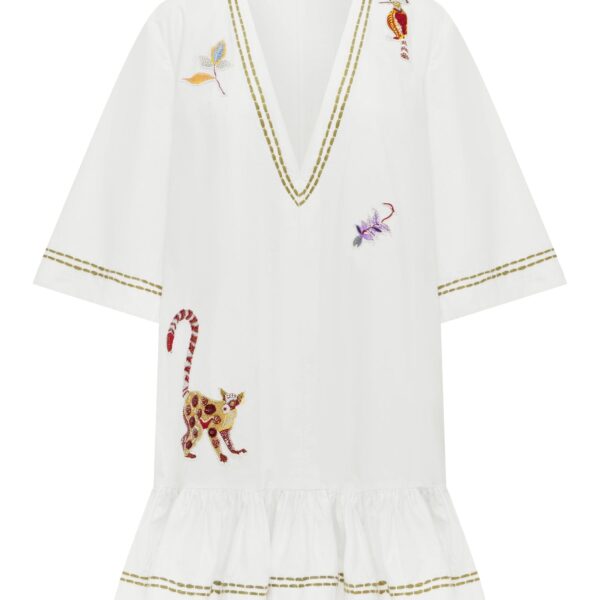 Alemais Camelia Embellished Mini Dress  Sustainable Dresses with Alemais print - Coveti Australian Designer