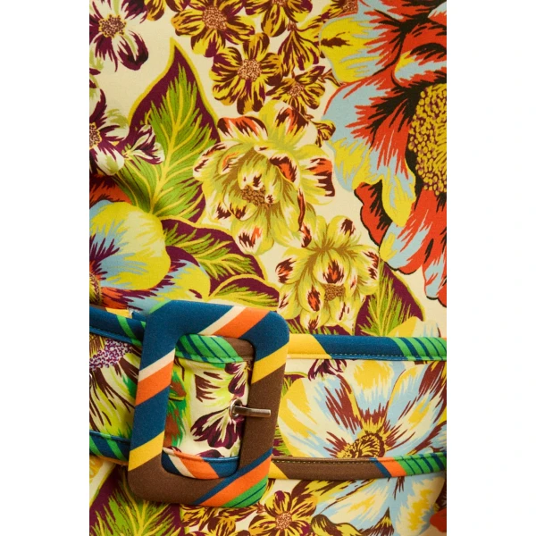 Alemais Charlie Belted One Piece  Sustainable Beachwear with Alemais print - Coveti Australian Designer