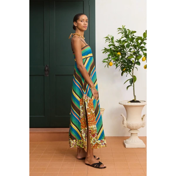 Alemais Charlie Day Dress  Sustainable Dresses with Alemais print - Coveti Australian Designer