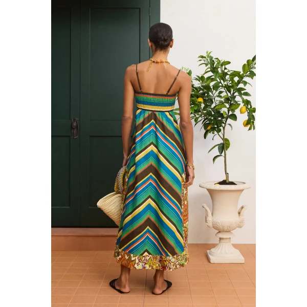 Alemais Charlie Day Dress  Sustainable Dresses with Alemais print - Coveti Australian Designer
