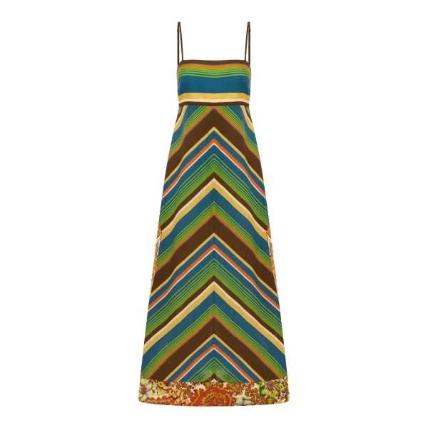Alemais Charlie Day Dress  Sustainable Dresses with Alemais print - Coveti Australian Designer