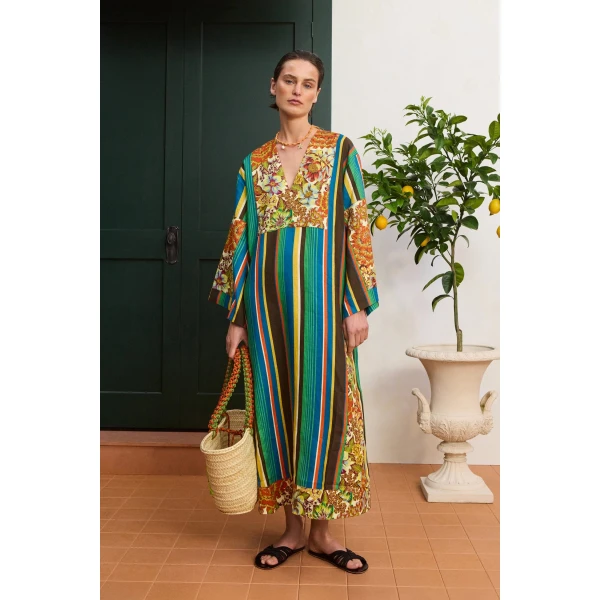 Alemais Charlie Midi Dress  Sustainable Dresses with Alemais print - Coveti Australian Designer
