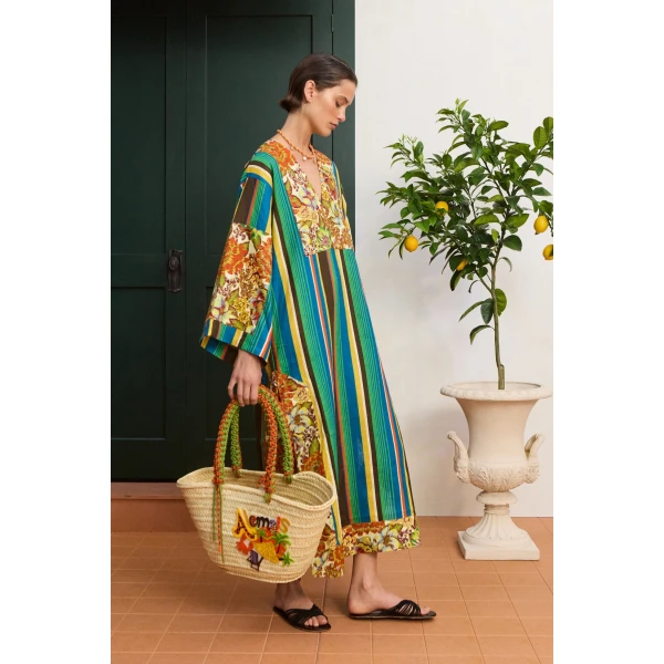Alemais Charlie Midi Dress  Sustainable Dresses with Alemais print - Coveti Australian Designer