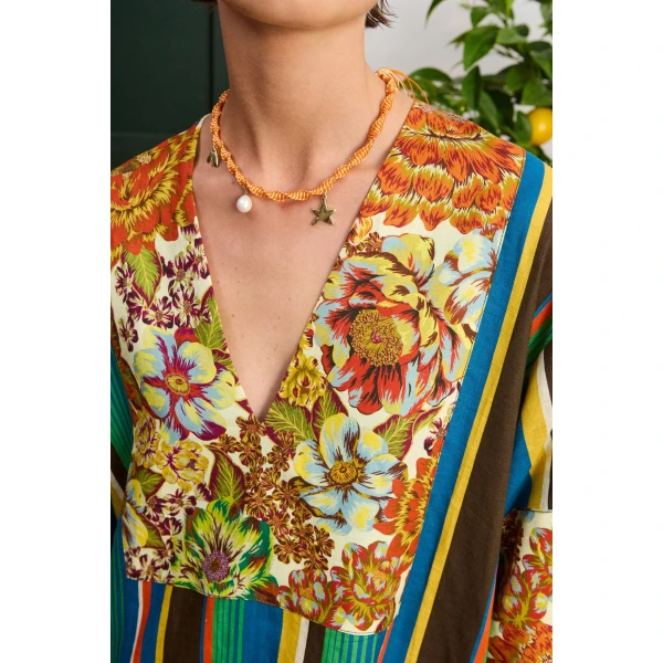 Alemais Charlie Midi Dress  Sustainable Dresses with Alemais print - Coveti Australian Designer
