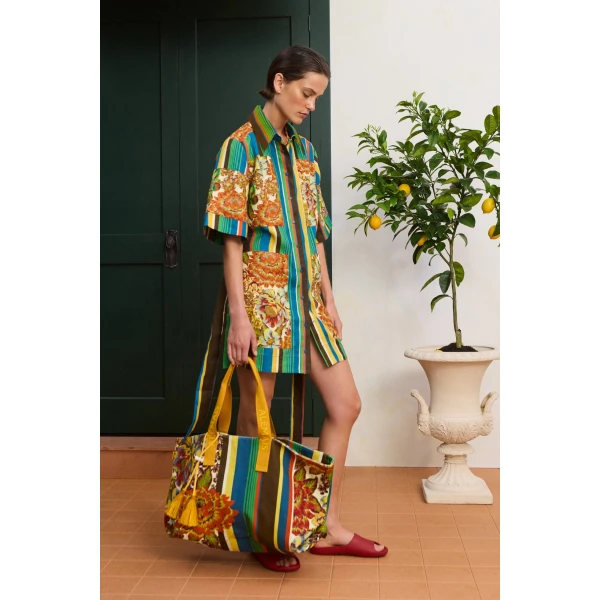 Alemais Charlie Mini Dress  Sustainable Dresses with Alemais print - Coveti Australian Designer