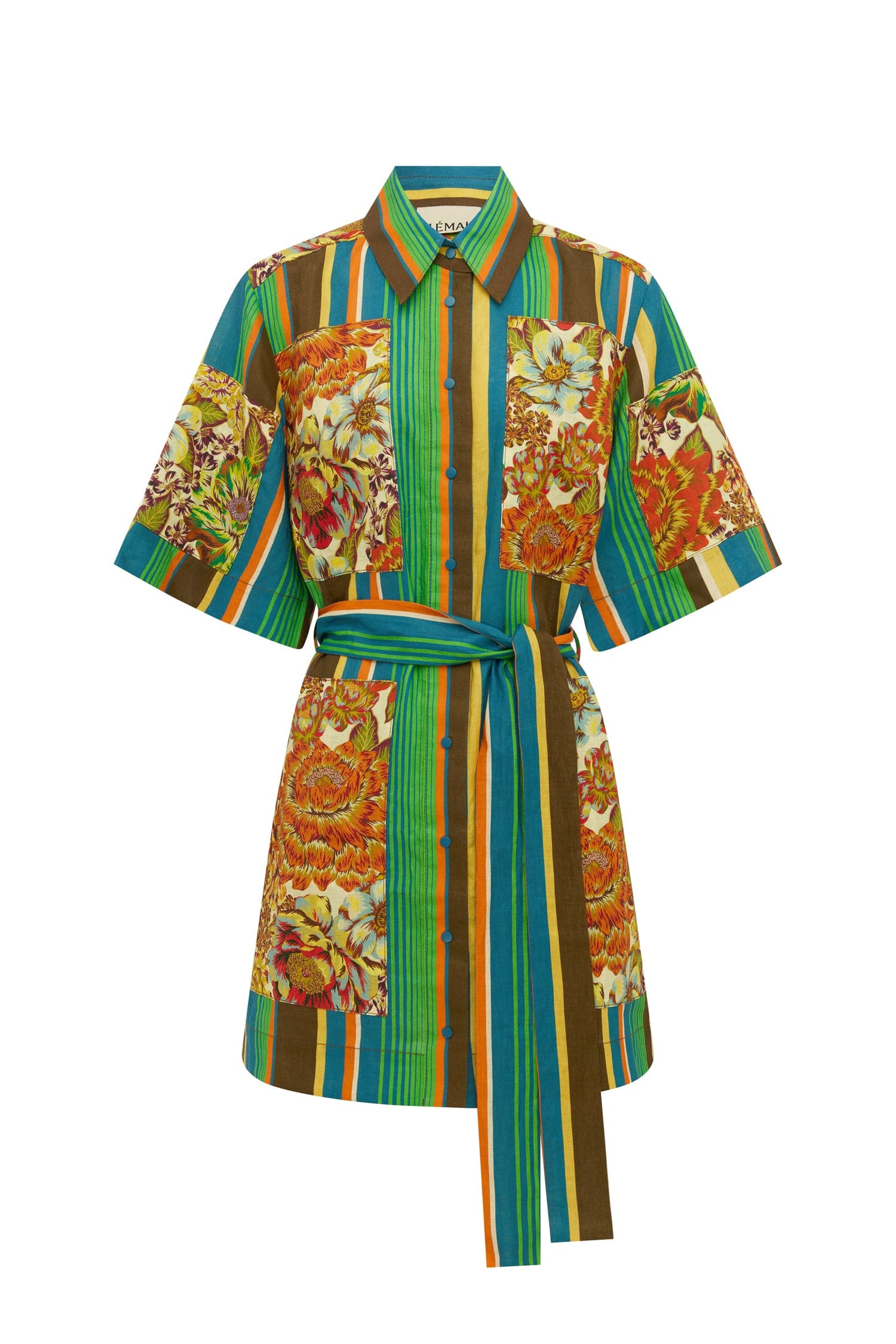 Alemais Charlie Mini Dress  Sustainable Dresses with Alemais print - Coveti Australian Designer