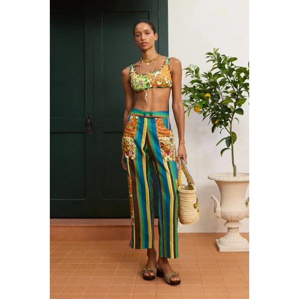 Alemais Charlie Pant  Sustainable Pants with Alemais print - Coveti Australian Designer