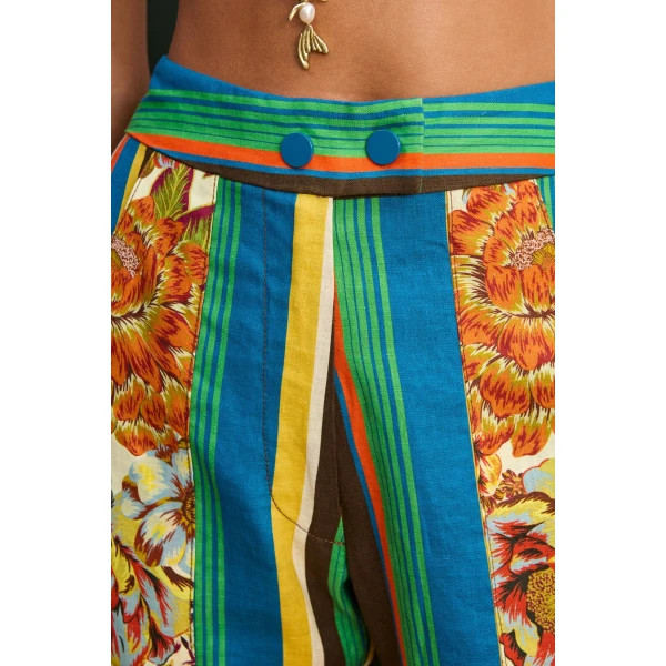 Alemais Charlie Pant  Sustainable Pants with Alemais print - Coveti Australian Designer