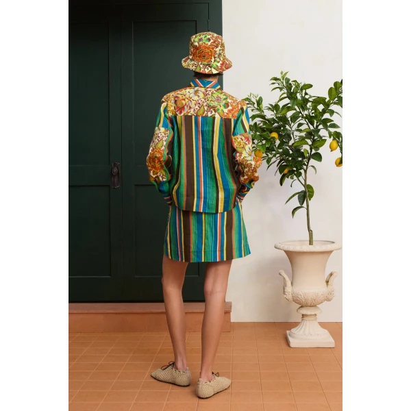 Alemais Charlie Shirt  Sustainable Tops with Alemais print - Coveti Australian Designer